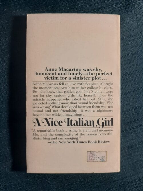 A Nice Italian Girl – Elizabeth Christman secondhand book