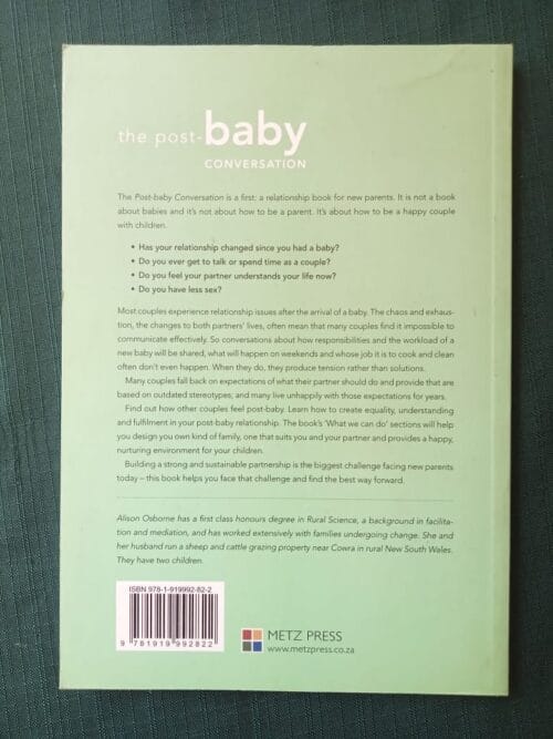 The Post-Baby Conversation – Alison Osborne secondhand book