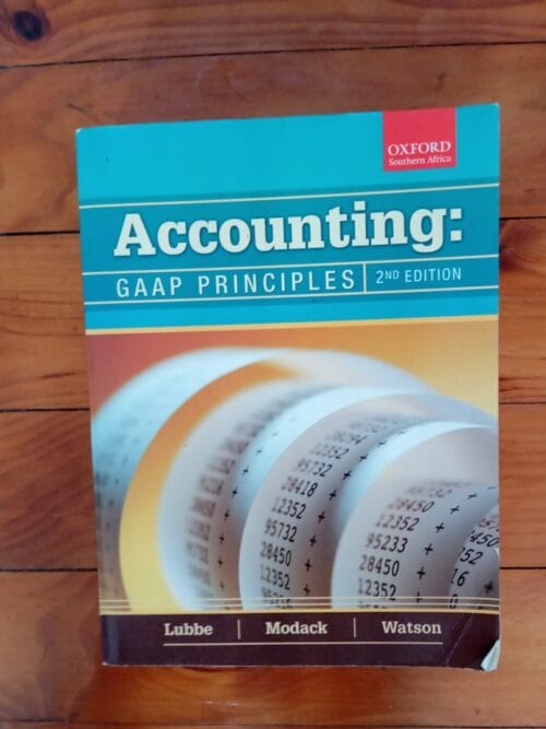 Accounting: GAAP Principles – Lubbe Et Al. secondhand book