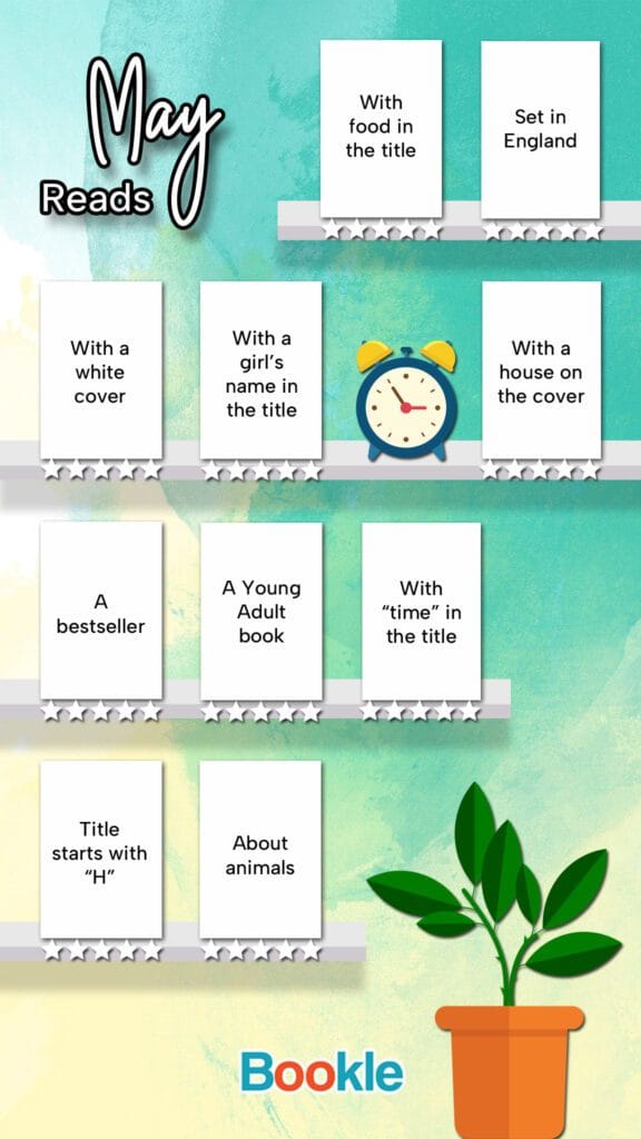 May reading challenge with prompts