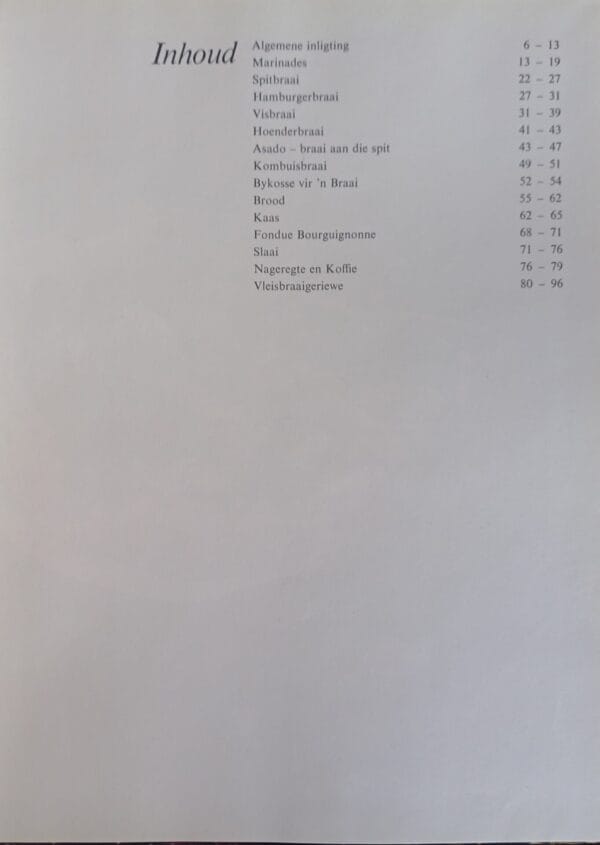 Bier en braai secondhand book
