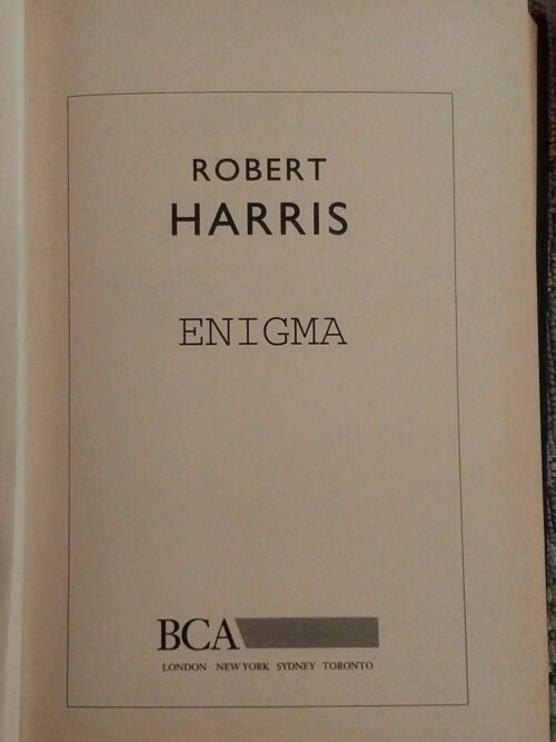 Enigma – Robert Harris secondhand book