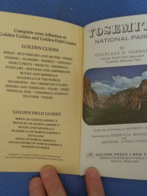 Yosemite National Park Guide (Vintage 1970) – Douglass H. Hubbard secondhand book