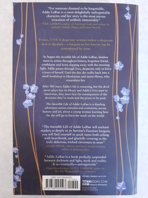 The Invisible Life Of Addie Larue – V.E Schwab secondhand book