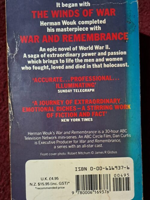 War And Remembrance – Herman Wouk secondhand book