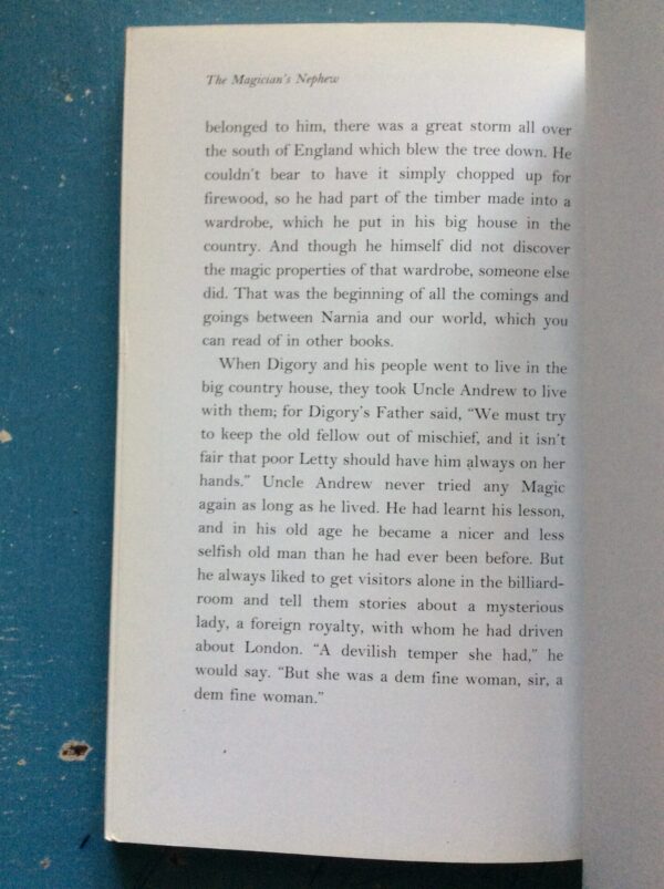 The Magician’s Nephew – C. S. Lewis secondhand book