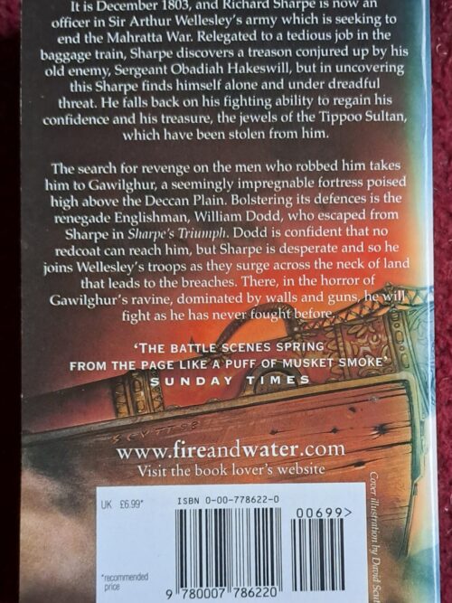 Sharpe’s Fortress – Bernard Cornwell secondhand book