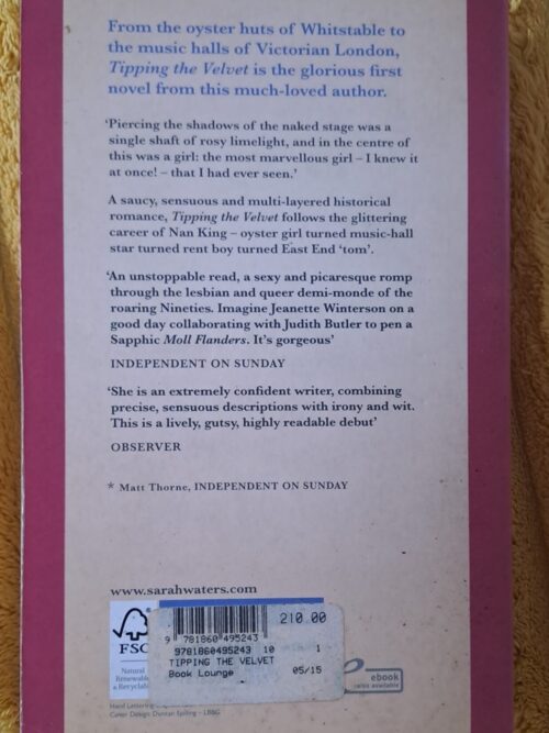 Tipping The Velvet – Sarah Waters secondhand book