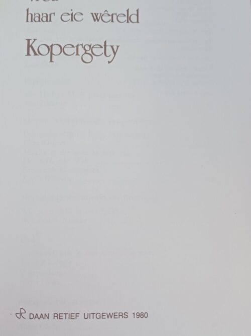 Vrou haar eie wereld: Kopergety secondhand book