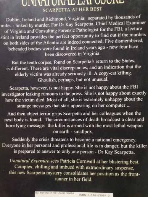 Unnatural Exposure – Patricia Cornwell secondhand book