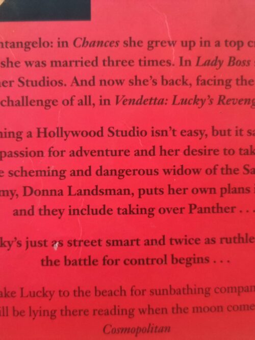 Vendetta: Lucy’s Revenge – Jackie Collins secondhand book