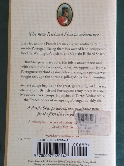 Sharpe’s Escape – Bernard Cornwell secondhand book