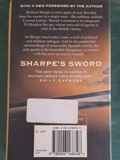 Sharpe’s Sword – Bernard Cornwell secondhand book