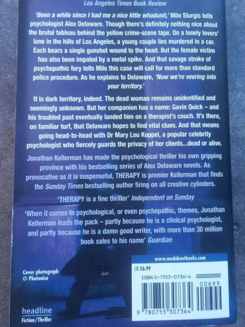 Therapy — Jonathan Kellerman secondhand book