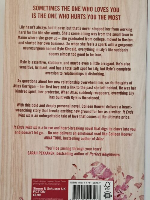It Ends With Us – Colleen Hoover secondhand book