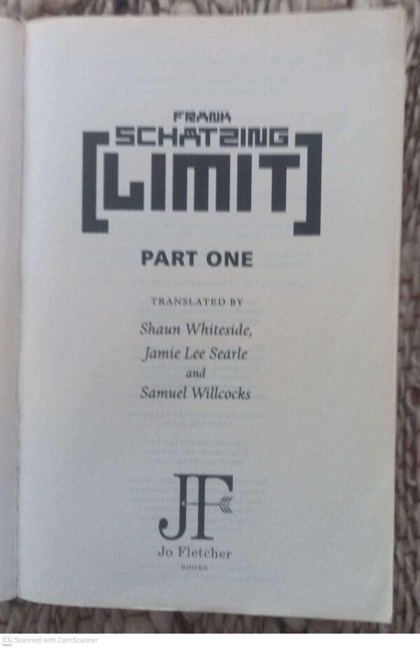 Limit3 Limit, Part 1 — Frank Schatzing secondhand book